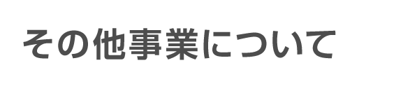 その他事業について